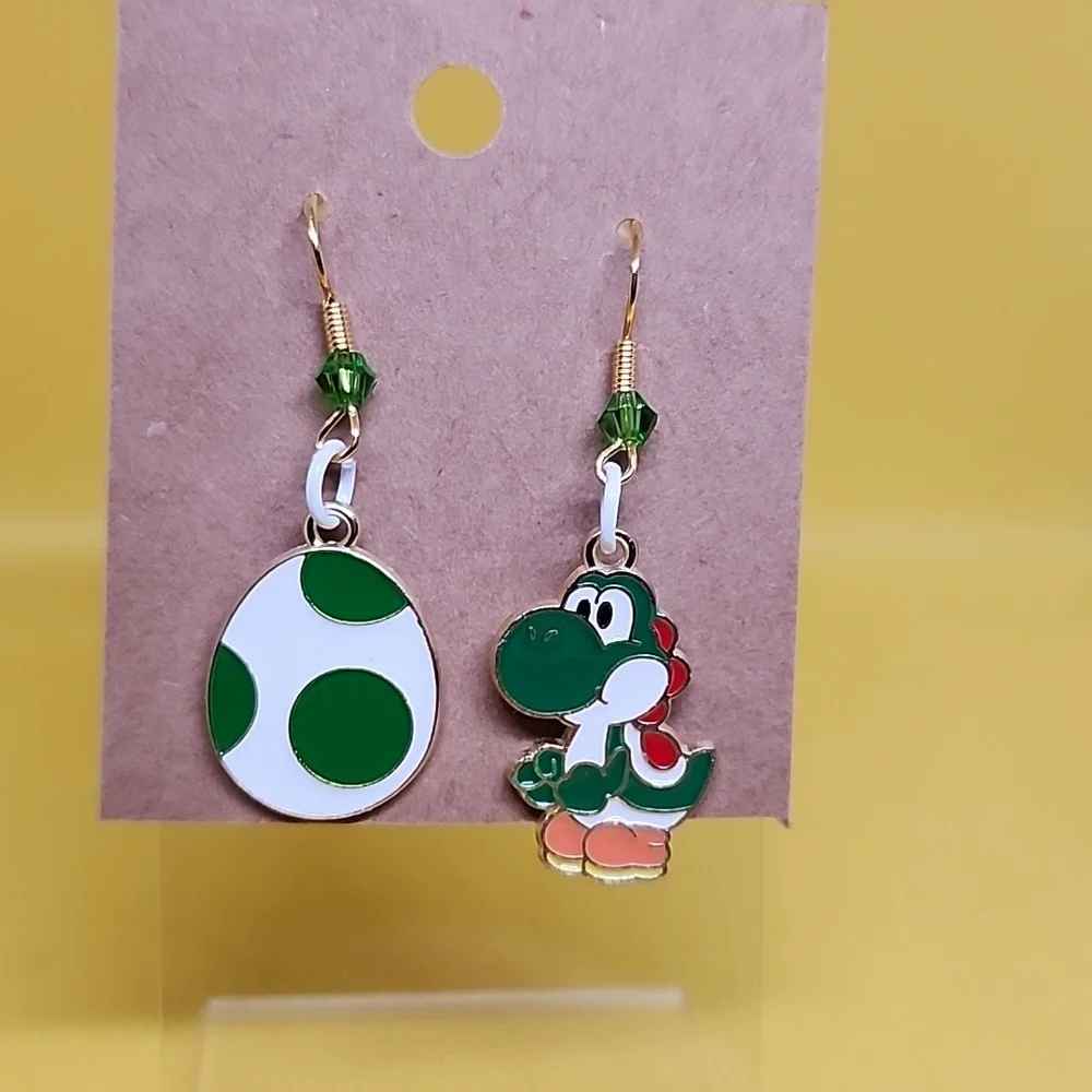 Yoshi & Yoshi Egg Earrings - Picture 1 of 1